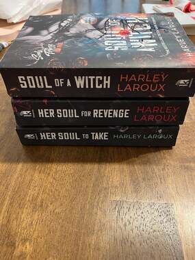 Souls Trilogy Complete Series Paperback Set by Harley Laroux - Her Soul to Take,